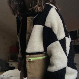 Sandy Liang Oversized Pawn Fleece Jacket (Rare Find!)